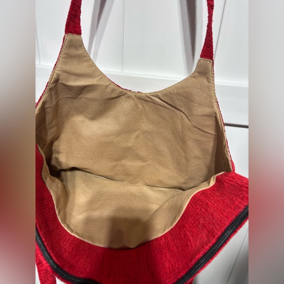 Turkish red/gold embroidered tote bag - Picture 5 of 7